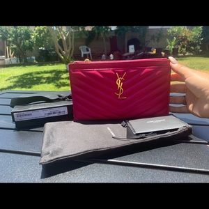 Saint Laurent Pink Bill Pouch